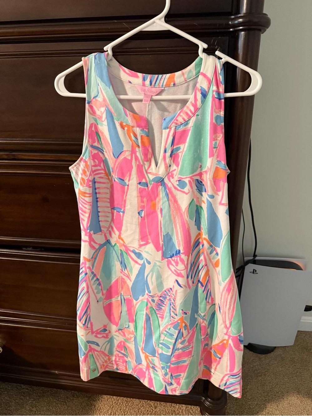 Lilly Pulitzer Sleeveless Shift Dress in Pink, Mint, Blue & Coral